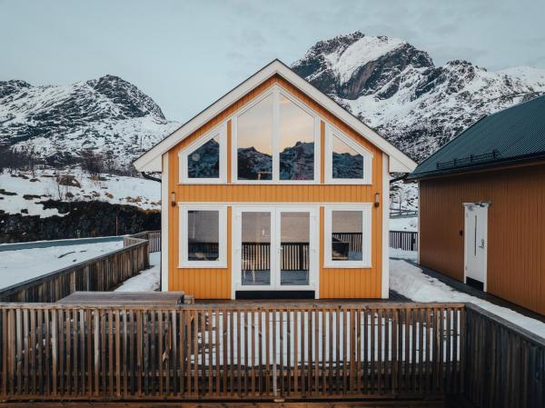 A la foto es mostra l'objecte Fjordview Ryten 1 Retreat situat a la ciutat de Krystad.