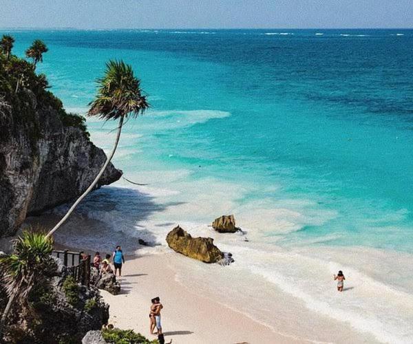 Na zdjęciu widoczny jest obiekt MIO Tulum Hotel Boutique położony w mieście Tulum.