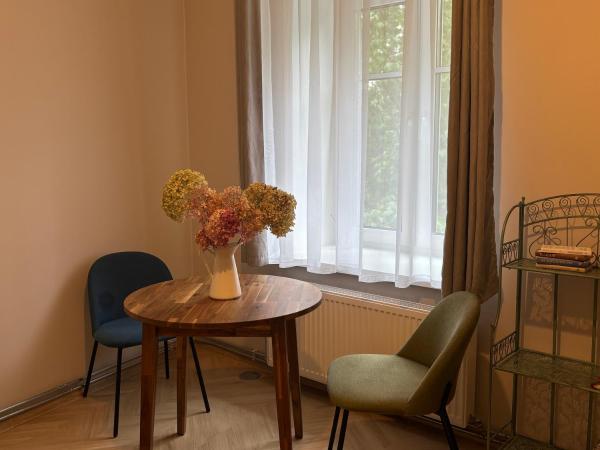 The photo shows the The 7th Apartment located in the city of Cēsis.