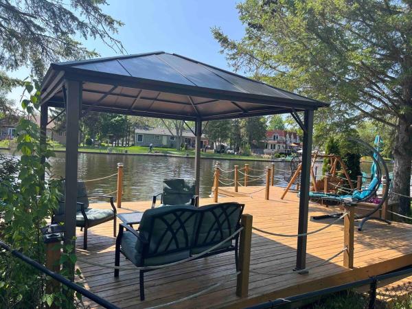 The photo shows the Beautiful Four Bedroom Lagoon City Waterfront Home located in the city of Sebright.