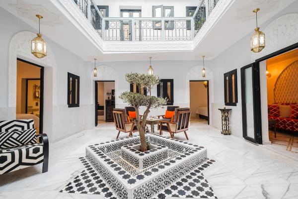 Auf dem Foto ist das Objekt Free People Riad and Spa in der Stadt Marrakesch zu sehen.