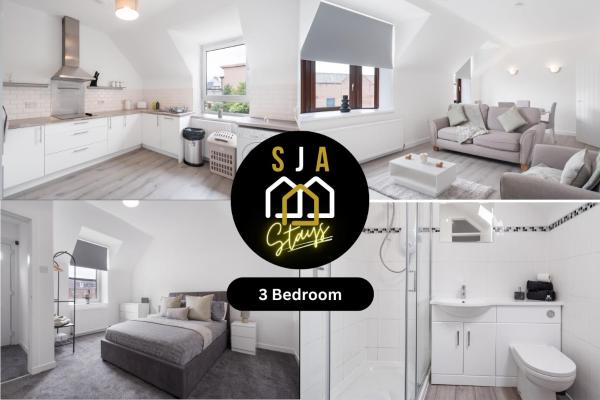 En la foto se muestra el objeto Hay Residence - SJA Stays – Modern 3 Bed Apartment ubicado en la ciudad de Peterhead.