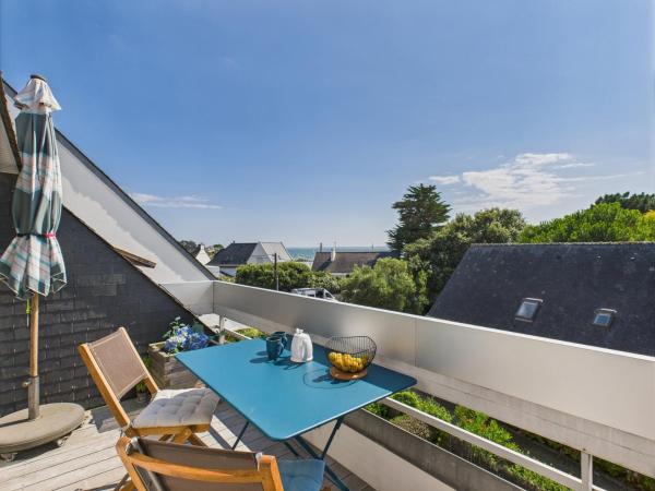 Vue Mer - 100m Plage - Appart Pour 4 Balcon - Erdeven