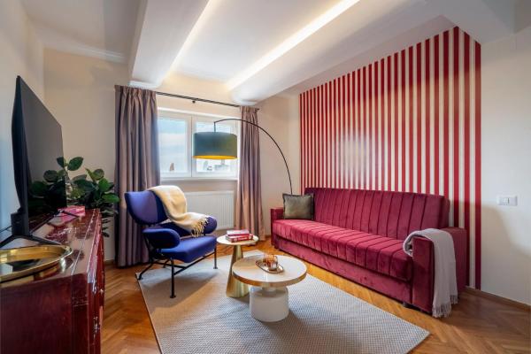 A la foto es mostra l'objecte Quirky Top-Floor 1BR Nest in the Historic Center situat a la ciutat de Bucarest.