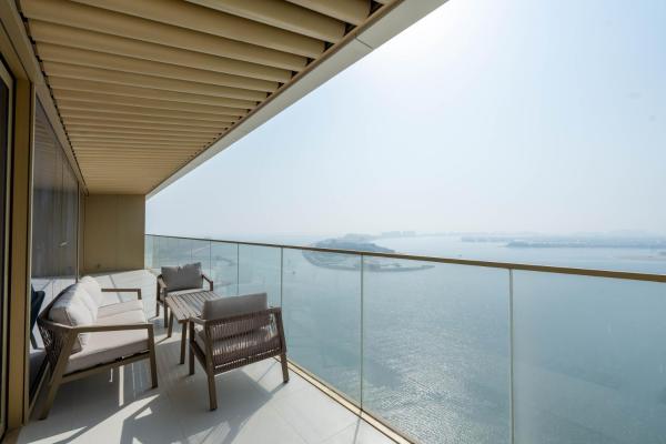 A la foto es mostra l'objecte KeyRock - Dreamy Stay with Palm View - Emaar Beach situat a la ciutat de Dubai.