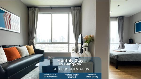Prime Sukhumvit Stay 1 Br - Fast Wifi - Bts Udomsuk - Bangkok