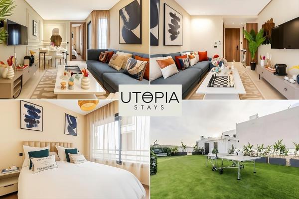 Utopia Stays - Appart Indigo Oasis, Casablanca