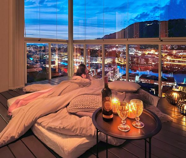 A la foto es mostra l'objecte Panorama Bergen Modern Apartment with City View situat a la ciutat de Bergen.