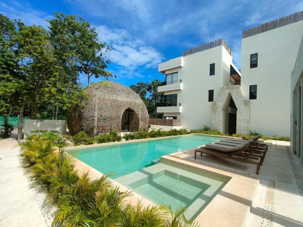 Na zdjęciu widoczny jest obiekt Tropical Escape in a Cozy Studio Paam Cheel położony w mieście Tulum.