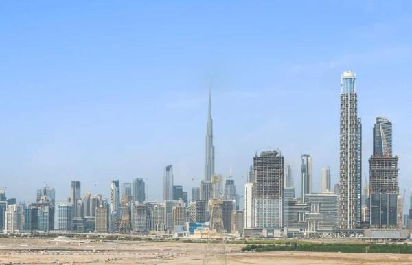 Azizi Riviera , Meydan, Dubai Burj Khalifa view, Dubaj
