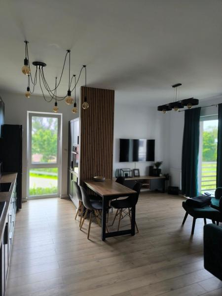 Auf dem Foto ist das Objekt Green Apartament in der Stadt Krzeszyce zu sehen.