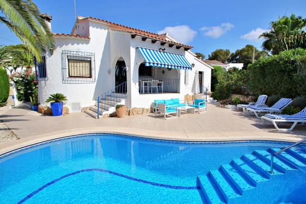 På billedet ses objektet Azahar - villa with privat pool in Moraira beliggende i byen Teulada.
