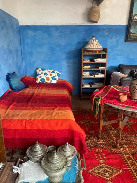 På bildet vises objektet Halima Guesthouse som ligger i byen Khemis du Sahel.