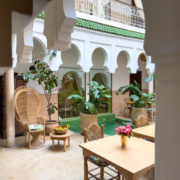 På billedet ses objektet Riad Tecla beliggende i byen Marrakech.