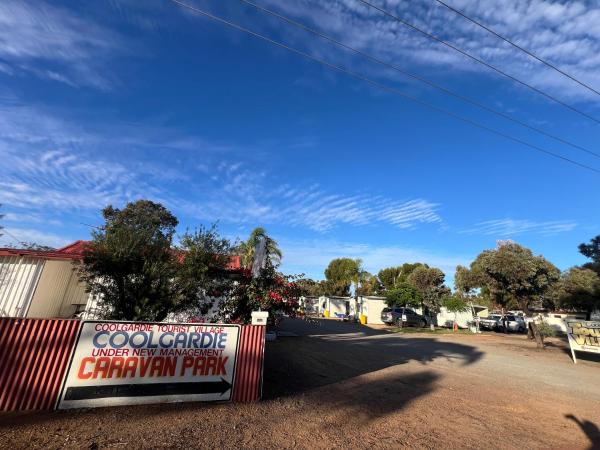 A la foto es mostra l'objecte Coolgardie Caravan Park situat a la ciutat de Coolgardie.