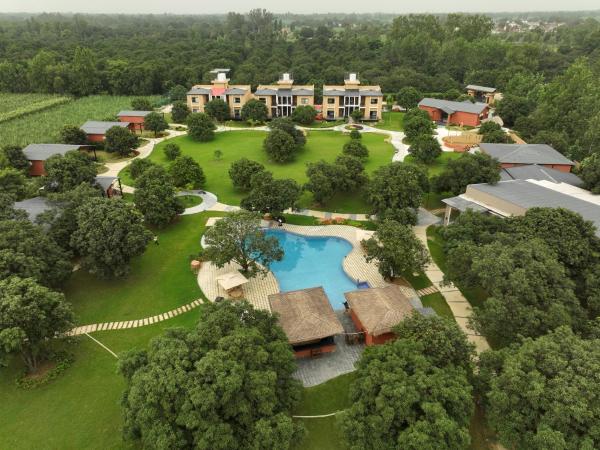 The photo shows the Mamaya Resort & Spa By Four Leaf Hotels, Garh Mukteshwar located in the city of Siyāna.