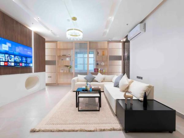 A la foto es mostra l'objecte Modern apartment in Alwadi lV situat a la ciutat de Riad.