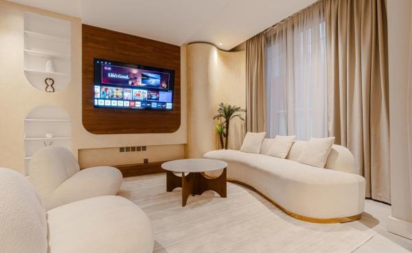 A la foto es mostra l'objecte Two Bedroom Luxury Flat in Al-Narjis situat a la ciutat de Riad.