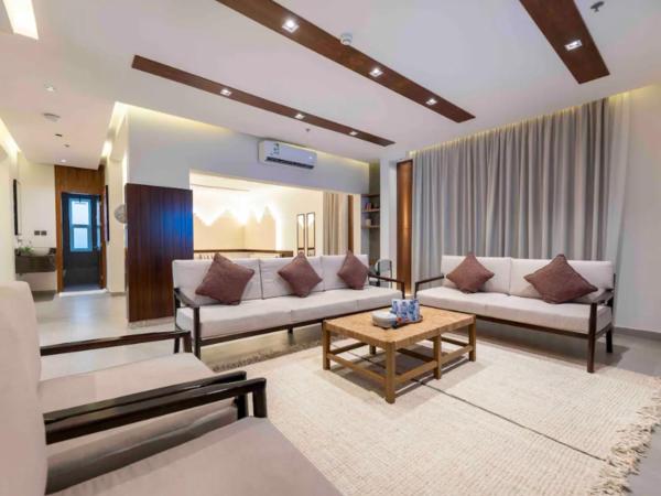 A la foto es mostra l'objecte Luxury apartment in Alwadi situat a la ciutat de Riad.