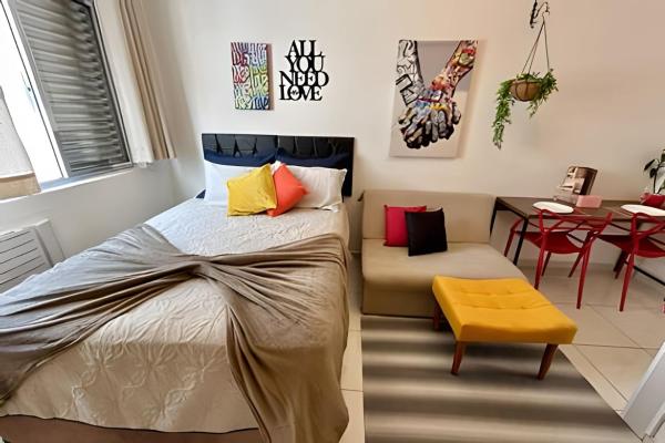 A la foto es mostra l'objecte SHB - Studio no Coração do Gonzaga á Beira Mar situat a la ciutat de Santos.