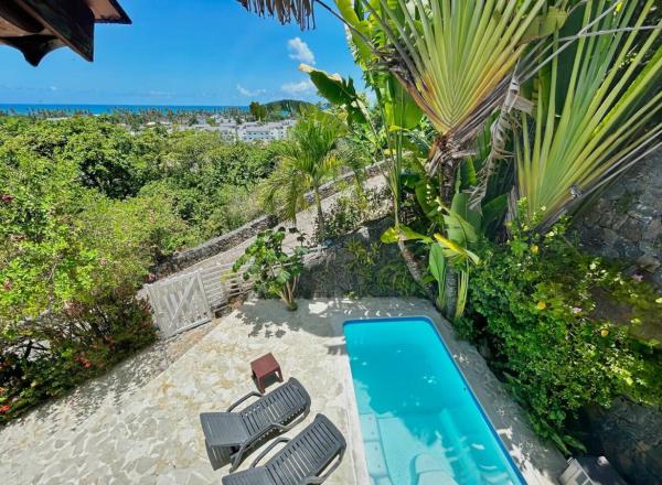 Na foto é possível ver o objeto Hilltop Dominican Villa with Pool and Big Terrace localizado na cidade de Las Terrenas.