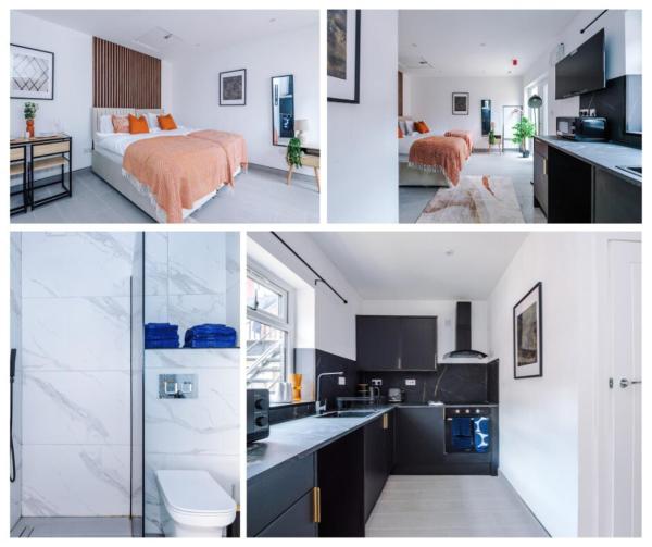 Foto 7: Studio Flat by Brookland Stays Serviced Accommodation Short Lets Birmingham with Free WiFi
