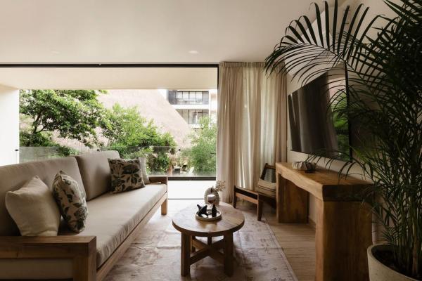 Na zdjęciu widoczny jest obiekt K Abax Jungle Apartment położony w mieście Tulum.