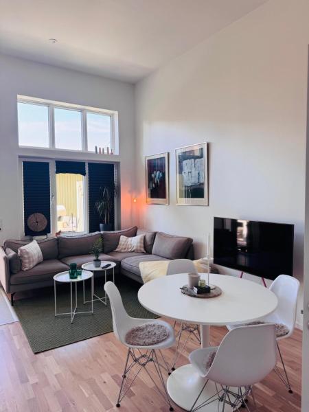 Na zdjęciu widoczny jest obiekt Lomma Beach Town, New and Unique Apartment for Up to 4 Guests położony w mieście Flädie.