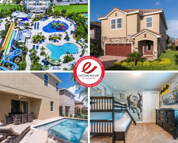 Vibrant Home Near Disney With Private Pool, Themed Rooms And Waterpark & Resort Access At Encore Resorts Reunion - 401No, Kissimmee