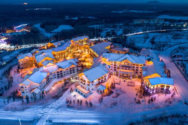 På billedet ses objektet The Westin Changbaishan Resort beliggende i byen Xinancha.