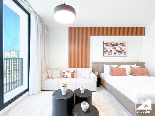 Στη φωτογραφία φαίνεται το αντικείμενο Stylish RAK Studio l Balcony, Pool & Fitness που βρίσκεται στην πόλη Ρας Αλ Καϊμά.