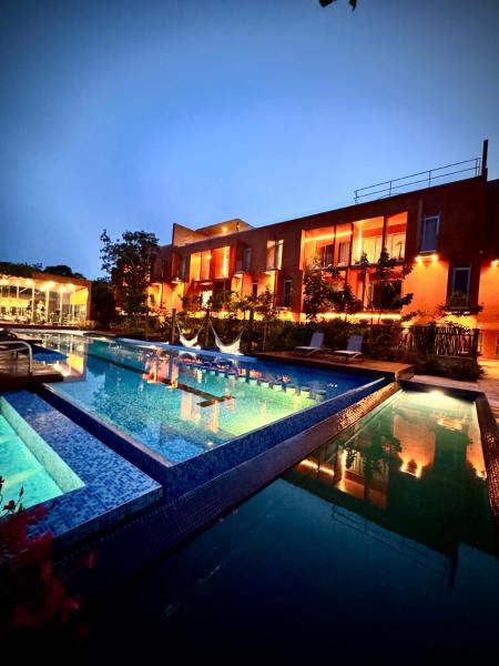Na zdjęciu widoczny jest obiekt 3BR en Aldea Zama-Roof Top-2 Pool-Fast WiFi-Gym położony w mieście Tulum.