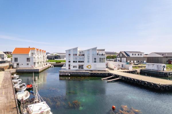 Nella foto è visibile l'oggetto Flott Leilighet, 1 etasje med nydelig sjøutsikt situato nella città di Vedavågen.