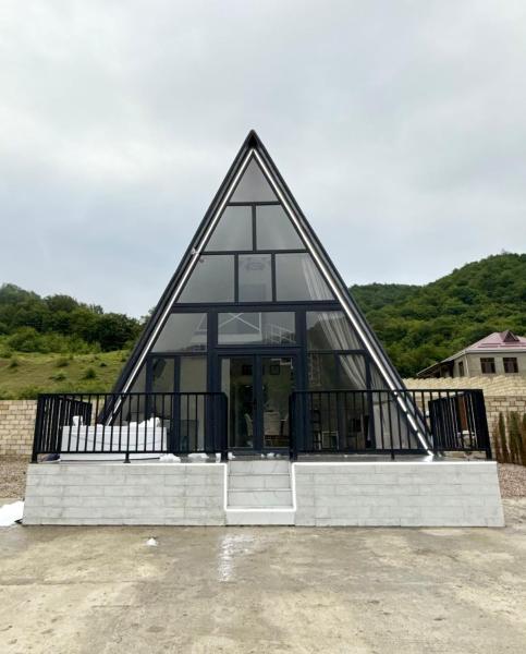 The photo shows the Quba A frame located in the city of Mekhrably.