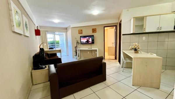 A la foto es mostra l'objecte Terrazzo 110 Ponta Negra Praia Flat - NBI - 54 m2 - Smart Tv situat a la ciutat de Natal.