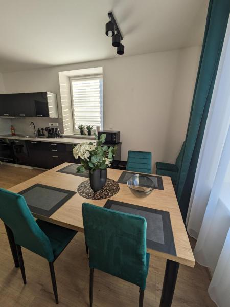 A la foto es mostra l'objecte Apartmány U Lazara situat a la ciutat de Močovice.