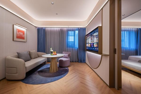 A la foto es mostra l'objecte Beijing Guanganmen Niujie Manxin Hotel situat a la ciutat de Pequín.