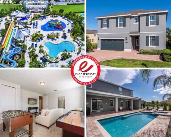 Splendid Home With Private Pool, Loft Area, Waterpark & Resort Access Near Disney At Encore Resort - 7619Br, Kissimmee