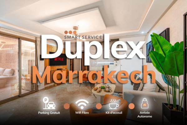 Na fotografii je vidět objekt Marrakech Duplex Spacieux avec Terrasse nacházející se ve městě Marakéš.