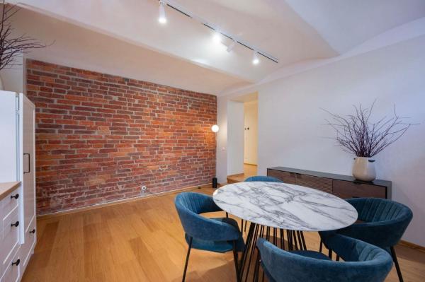 The photo shows the Vallikraavi street Apartment with sauna located in the city of Tartu.