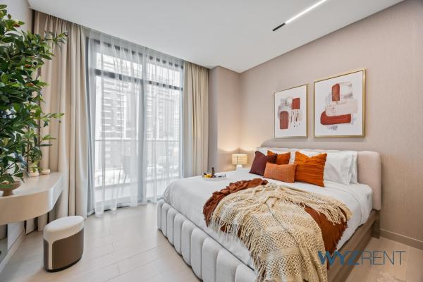 A la foto es mostra l'objecte Boho Grecian Studio in JVC Pool & Gym Access situat a la ciutat de Dubai.