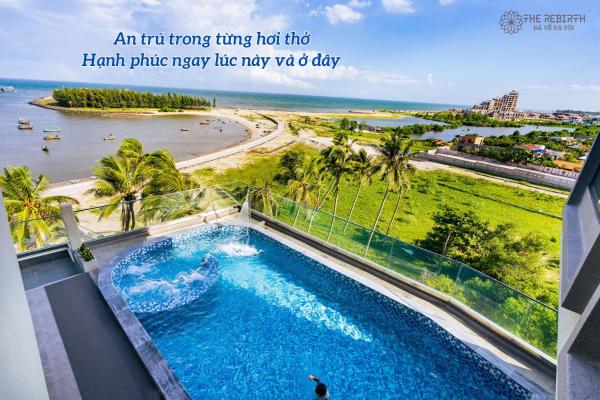 På billedet ses objektet The Rebirth Apartment Binh Chau Ho Tram beliggende i byen Bà Rịa.