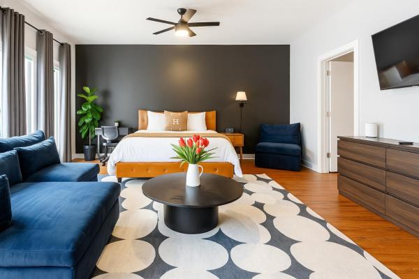 På billedet ses objektet Studio APT King Bed, Beltline Eastside Trail - Pets Welcome! beliggende i byen Atlanta.