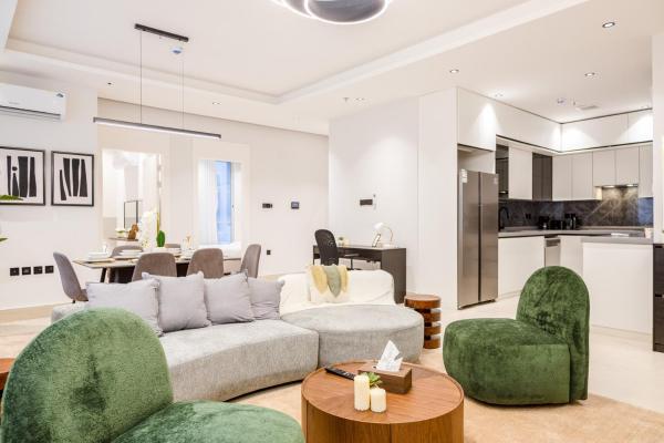 A la foto es mostra l'objecte Nuzul R168 - Elegant Apartment situat a la ciutat de Riad.