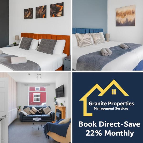 A la foto es mostra l'objecte Modern 2-Bedroom Contractor House with 4 Beds, Free Parking, High-Speed Wi-Fi situat a la ciutat de Seacombe.