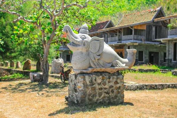 Na fotografii je vidět objekt pantai wane nacházející se ve městě Malabar.