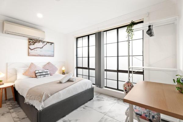 A la foto es mostra l'objecte Cozy Double Room in Glenfield - Centrally Located - Shared Bathroom situat a la ciutat de Glenfield.