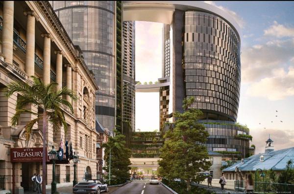 Bilde 3: 3Bed Apt in Queen's Wharf - level 33 City and Riverview with Carpark