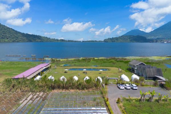 Na zdjęciu widoczny jest obiekt Butterfly Bali Glamping położony w mieście Bedugul.