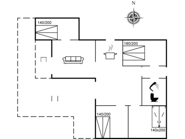 Na zdjęciu widoczny jest obiekt Holiday Home Lasse - 1-5km from the sea by Interhome położony w mieście Græsted.